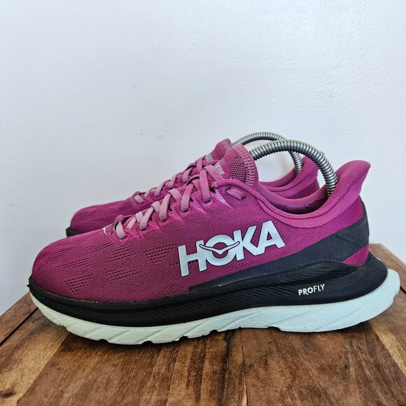 Hoka Mach 4 Road Running Shoes 1113529 FFBL Fuchsia Women’s US Size 8B - Picture 1 of 10